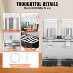 Amocart 2 3 Tanks Commercial Beverage Dispenser Ice Tea Drink Machine 304 Stainless Steel Juice Dispenser for Restaurant Hotel