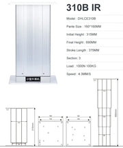 Load image into Gallery viewer, Electric Table Lift Tatami Column 12V 24V DC Motor Control Support Pillar Aluminum 100kg Load Adjustable Desk Platform Actuator
