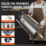 SucceBuy 8 16 GALLON Beer Brew Fermentor Brew Bucket Fermentor for Brewing Home Brewing Supplies with Base Kettle Stock Pot