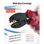 SucceBuy Crimping Tool Solar Connector Crimper Tool Kit Clear Metric & AWG Markings with Solar Connectors Wrenches Storage Case
