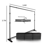 Background Stand Photo Frame Photography Crossbar Wedding Outdoor Bithday Decoration School Photographic Backdrop Party
