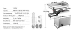 Amocart Electric Meat Grinder Food Processors Sausage Maker Filler Mincer Stuffer Stainless Steel with 2 Blades for Kitchen