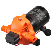 Bild in Galerie-Viewer laden, SucceBuy 12V Diaphragm Pump 1.8/3/3.5/5 GPM 3/4/5-Chamber 40-100 PSI Adjustable 1/2'' MNPT Port for RV Yacht Food Truck Camper
