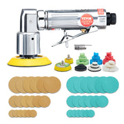 Bild in Galerie-Viewer laden, Amocart Mini Air Sander Orbital Pneumatic 1"/2"/3" Grinding Machine Set for Car Polishing High Speed Air Powered Polisher Tool
