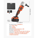 SucceBuy Cordless Metal Nibbler with 18/20 V 2.0 Ah/4.0 Ah Battery Brushless Motor Plastic Carrying Case for Cutting Stainless