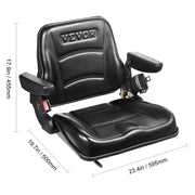 Charger l'image dans la visionneuse de galerie, Amocart Universal Forklift Seat Fold Down Tractor Seat with Adjustable Angle Back and Micro Switch Comfortable Forklift Seat
