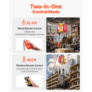 Load image into Gallery viewer, 2-in-1 Electric Hoist 1100 lbs 1800W Wired/Wireless Portable Power Winch 98 ft Lifting Height for Garage Factory Towing
