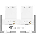 Amocart Murphy Wall Bed Hardware Kit Spring Mechanism Horizontal Stainless queen Size With 2 Steady Bed Legs Quick Set Up White