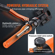 Load image into Gallery viewer, Amocart Copper Pipe Crimping Tool Hydraulic Driven Press Tool with 3/8" 1/2" 5/8" 1" Jaws for ASTM F1807 Pex Pipe Copper Ring
