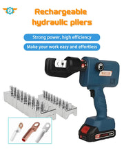 Load image into Gallery viewer, Portable Electric Hydraulic Crimping Plier SME-70 4-70mm² Lithium Battery Copper Aluminum Terminal Charging for Electrician
