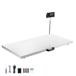SucceBuy 0.1lbs Accuracy 660lbs Digital Shipping Scale with LCD Display Hold/Tare Function & AC/DC Power Supply Fit for Packages