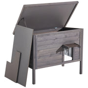 Charger l'image dans la visionneuse de galerie, Amocart Heated Cat House Insulated Wooden House for Outdoor Cats with Heating Pad Openable Asphalt Roof for 1-3 Cats in Winter
