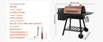 WiFi App-Controlled Pellet Grill, Amocart BBQ Smoker with LCD Controller for Camping