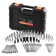 Charger l'image dans la visionneuse de galerie, Amocart Bit Socket Set 107-Piece SAE and Metric Hex/Torx/External Torx/Tamper-Proof/Extra Long S2 Alloy Steel and Cr-V Steel
