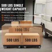 Charger l'image dans la visionneuse de galerie, Amocart 2 Pack Furniture Mover Pallet Trolley 500 lbs Each Count with 4 Wheels Small Flat Dolly Cart for Industrial Machinery
