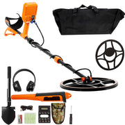 Charger l'image dans la visionneuse de galerie, Amocart Professional Rechargeable Metal Detector 12" IP68 Waterproof Coil 39-50 in Adjustable + LCD 7Modes for Treasure Hunting
