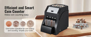 Bild in Galerie-Viewer laden, Amocart 230/300 Coins/Min USD Coin Sorter Wrapper Professional Electric Automatic Machine LED Display for School Shop Bank Home

