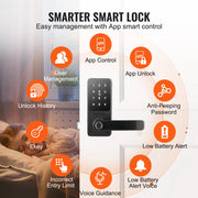 Charger l'image dans la visionneuse de galerie, Amocart Smart Lock 5 in 1 Smart Door Knob Fingerprint Deadbolt with App Control Bluetooth Smart Lock Keyless Entry Door Lock
