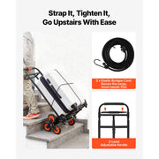 Charger l'image dans la visionneuse de galerie, Amocart 220LBS Stair Climbing Cart Folding Trolley Cart with Telescoping Handle &amp; Wheels Stair Climber Dolly for Home Warehouse
