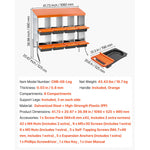 SucceBuy Chicken Nesting Boxes Metal Egg Laying Boxes with Protective Collection Lids Roll Out Nesting Box Easy Assemble for Hen