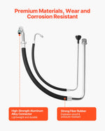 SucceBuy Suction Hose Tube and Reflux Line Sets AluminumAlloy an Rubber SuctionHose and Reflux Line Set Paint Sprayers Tool Part