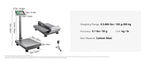 Amocart 660Lbs Computing Digital Platform Scale 0.1LBS Accuracy Floor Scale with LB/KG High-Definition Display for Box Luggage