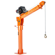 Bild in Galerie-Viewer laden, Amocart 2200lbs Electric Hoist Truck Crane 360° Swivel Folding Bed Jib Crane with 6000 lbs Electric Winch for Lifting Goods
