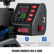 Charger l'image dans la visionneuse de galerie, Amocart Heat Press 5 in 1 Heat Press Machine 12 x 15in Clamshell Sublimation Transfer Printer Digital Temperature Control
