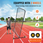 SucceBuy L Screen Baseball for Batting Cage 7x7 ft Softball Safety Screen Body Protector Portable Batting Screen with Carry Bag