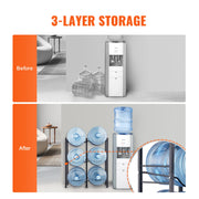 Charger l'image dans la visionneuse de galerie, Amocart 3/4/5 Tiers Water Jug Holder Iron Water Bottle Holder Double/Single Row Easy Installation for Kitchen Office Livingroom
