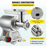 Amocart Electric Meat Mincer 330LBS/H Capacity Meat Grinder Machine, Stainless Steel Meat Grinder Commercial Sausage Stuffer Maker for Home & Commercial Use