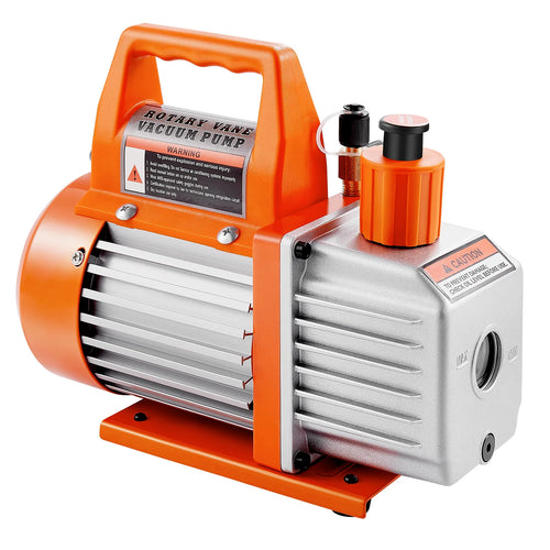 Amocart 3.5 CFM 1/4 HP HVAC Single Stage AC Vacuum Pump & Oil Bottle for R134a R22 R410a Systems, Air Conditioner Maintenance