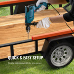 SucceBuy 1/2-Sided Trailer Tailgate Lift Assist 180/360lbs Open Utility Trailer System with Side Rail for Truck Tailgate Lifting