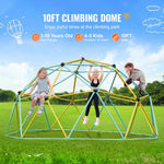Amocart Climbing Dome 6/8/10/12FT Geometric Dome Climber Hammock Swing Jungle Gym Climbing Grip Outdoor Backyard Play Equipment