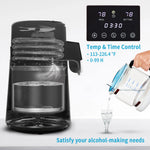 SucceBuy 4L Water Distiller Purifier Filter Dispenser Drinking Bottle Softener Dual Temp Display Overheat Protection for Home