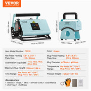 Charger l'image dans la visionneuse de galerie, Amocart Hat Press Machine Mini Hat Heat Press for Caps Cap Heat Press Machine Safety Base and Glove Automatic Shut-Off Purple
