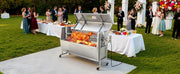 Charger l'image dans la visionneuse de galerie, Amocart 46/52 Inch Stainless Steel Rotisserie Grill Outdoor BBQ Pig Lamb Charcoal Spit Roaster Kit
