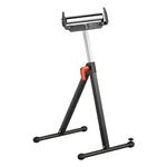 SucceBuy Roller Stand 250lbs/135lbs LBC Adjustable Height with 11.5in Polished Steel Roller Head Woodworking Extension Support