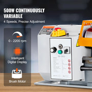 Charger l'image dans la visionneuse de galerie, Amocart Metal Lathe Machine 7'' x 13.78'' 0-2200 RPM Continuously Variable Speed 500W &amp; Tool Box for Processing Precision Parts
