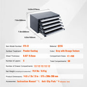 Charger l'image dans la visionneuse de galerie, Amocart Steel Drill Dispenser Organizer Cabinet Storage Drill Bit Dispenser Cabinet Three-Drawer Drill Bit Organizer Cabinet
