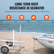 Charger l'image dans la visionneuse de galerie, Amocart Boat Trailer Guide 43”Adjustable Design Trailer Guide Poles 2PCS Rustproof Galvanized Steel Trailer Guide With PVC Pipe
