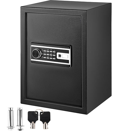 SucceBuy Fingerprint Locks Safe Deposit Box 0.8/1.7/2.1 Cubic Feet Digital Electronic Secret Hidden Piggy Bank for Store Money