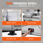 Amocart Meat Slicer Electric Deli Food Slicer SUS 420 Stainless Steel Blade and Blade Guard Adjustable Thickness for Home Use