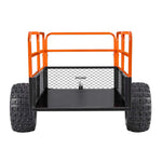 Amocart Garden Utility Trailer 28 Cu.Ft. & 1800lbs ATV UTV Trailer Tow Behind Steel Dump Trailers for Lawn Tractor Garden Waste