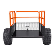 Load image into Gallery viewer, SucceBuy Garden Utility Trailer 28 Cu.Ft. &amp; 1800lbs ATV UTV Trailer Tow Behind Steel Dump Trailers for Lawn Tractor Garden Waste
