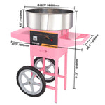 SucceBuy Electric Cotton Candy Machine Commercial Floss Maker Stainless Steel Bowl Sugar Scoop and Drawer for Birthday Party