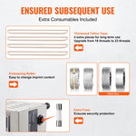 Amocart Vertical Band Sealer 6-12 mm Seal Width Continuous Bag Band Sealing Machine for 0.02-0.8 mm Plastic Bags Films Packing