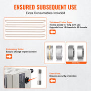 Charger l'image dans la visionneuse de galerie, Amocart Vertical Band Sealer 6-12 mm Seal Width Continuous Bag Band Sealing Machine for 0.02-0.8 mm Plastic Bags Films Packing
