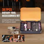 SucceBuy Rotary Tool Accessories Kit Diameter Shank Power Rotary Tool Accessories for Carving Sanding Cutting Cleaning Grinding