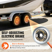 Bild in Galerie-Viewer laden, Amocart Trailer Hub Drum Kits Self-Adjusting Trailer Brake Assembly 7000 lbs Axle Backing Plates for Brake System Part Replace
